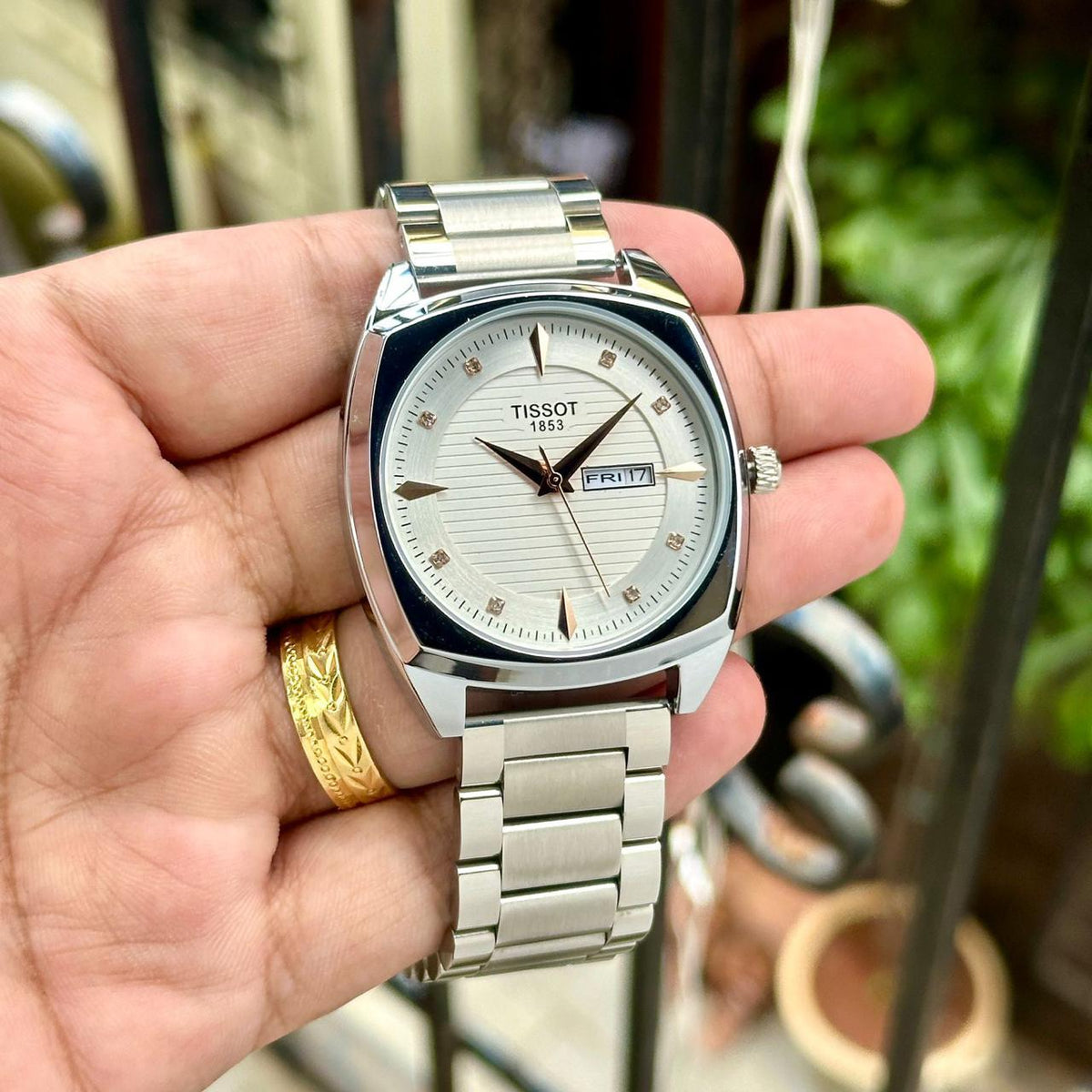 Tissot Blue Dial Stainless Steel Watch for Men