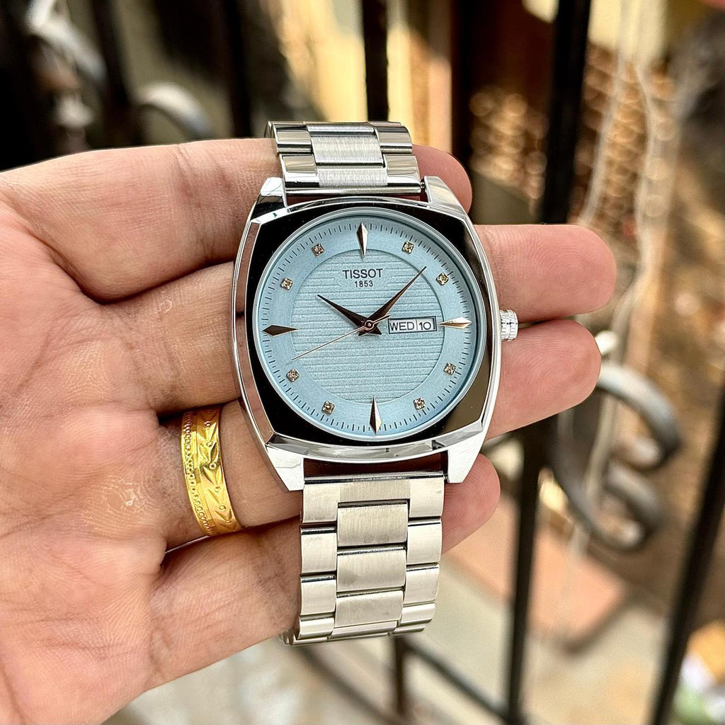 Tissot Blue Dial Stainless Steel Watch for Men