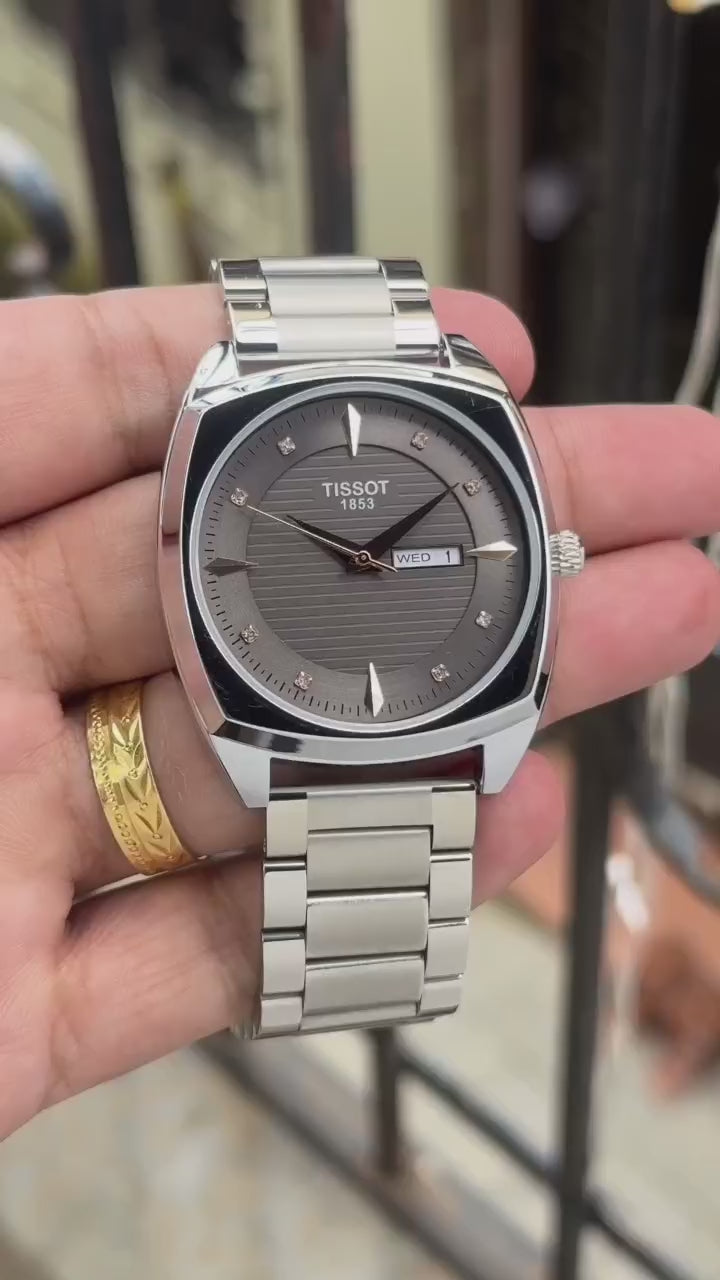Tissot Blue Dial Stainless Steel Watch for Men